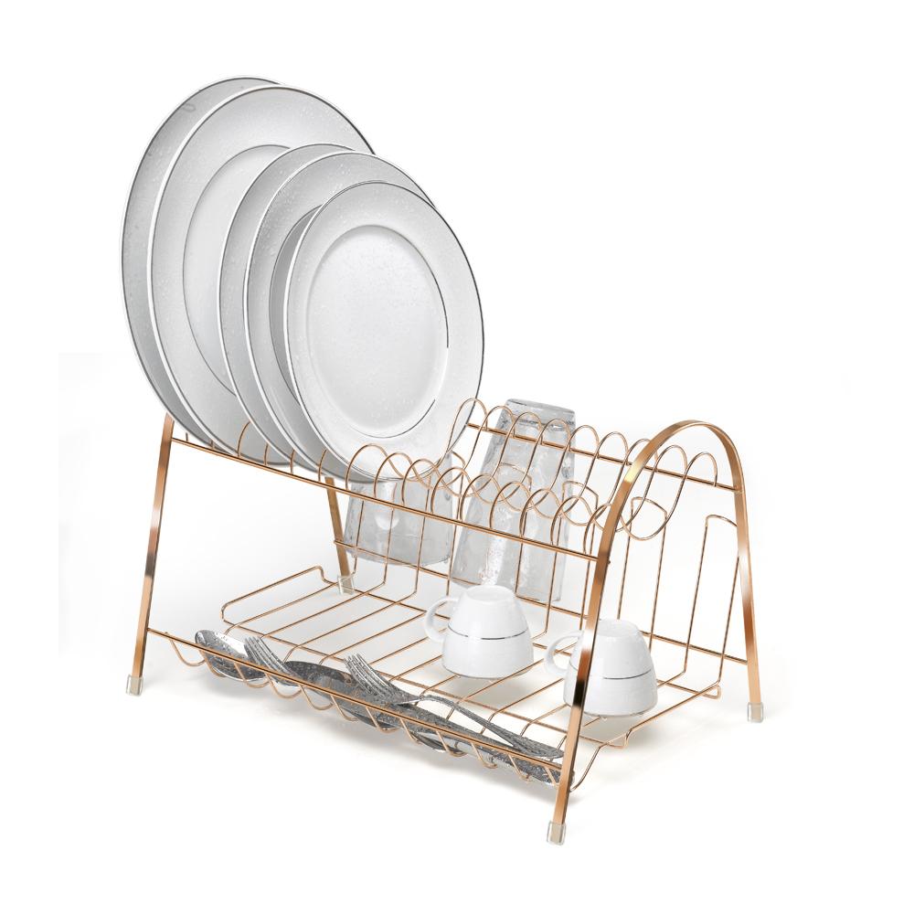 ESCORREDOR DE PRATOS MAX DUPLO ROSE GOLD