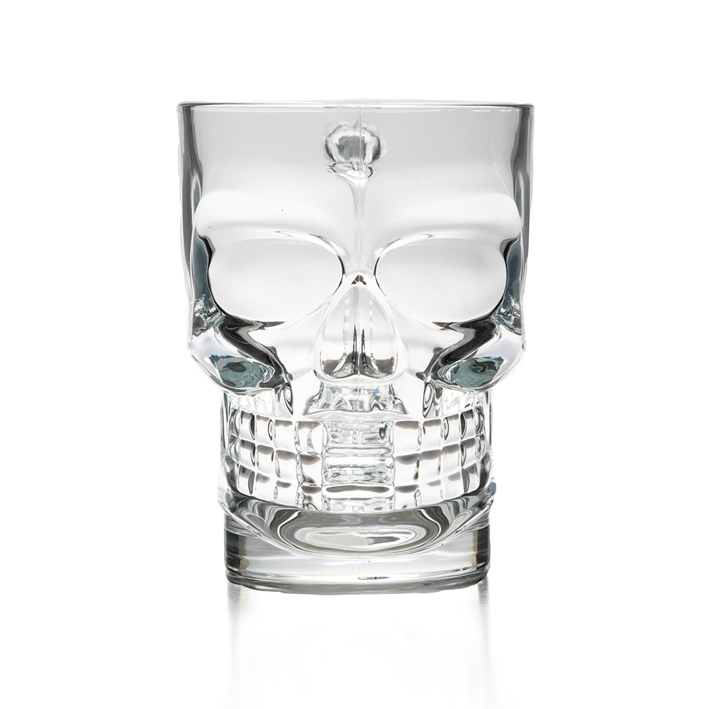 CANECA P/ CHOPP DE VIDRO CAVEIRA ROCK STYLE
