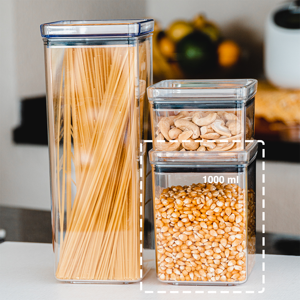 POTE HERMÉTICO QUADRADO (1.000ML)